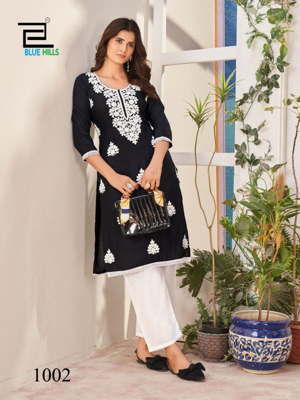 Blue Hills Nawab Nx Rayon Designer Kurti Collection